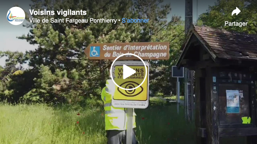 Signalétique « Voisins Vigilants » installée dans le Hameau