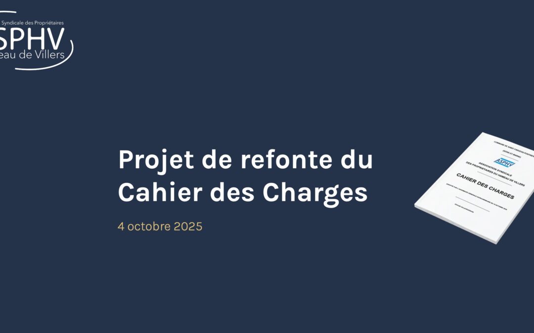 Compte-rendu de la réunion sur le futur cahier des charges du samedi 4 octobre